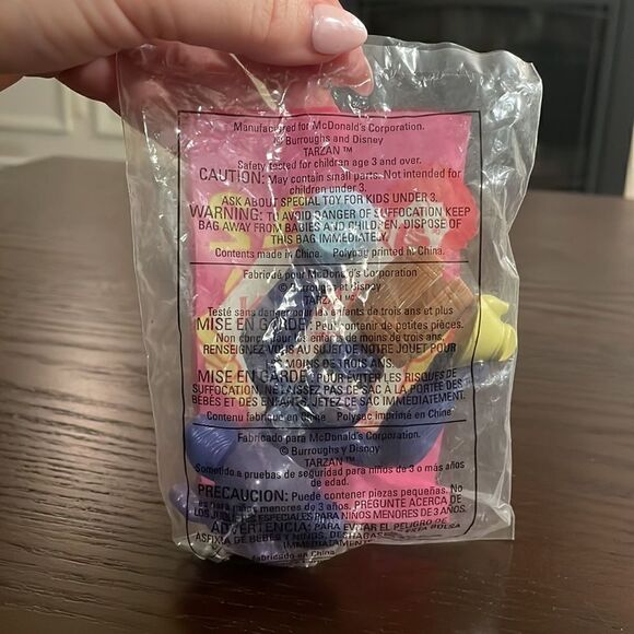 Lot of 4 Walt Disney Tarzan on Video McDonalds Happy Meal Toys NWT Sealed in Pkg - Picture 3 of 9